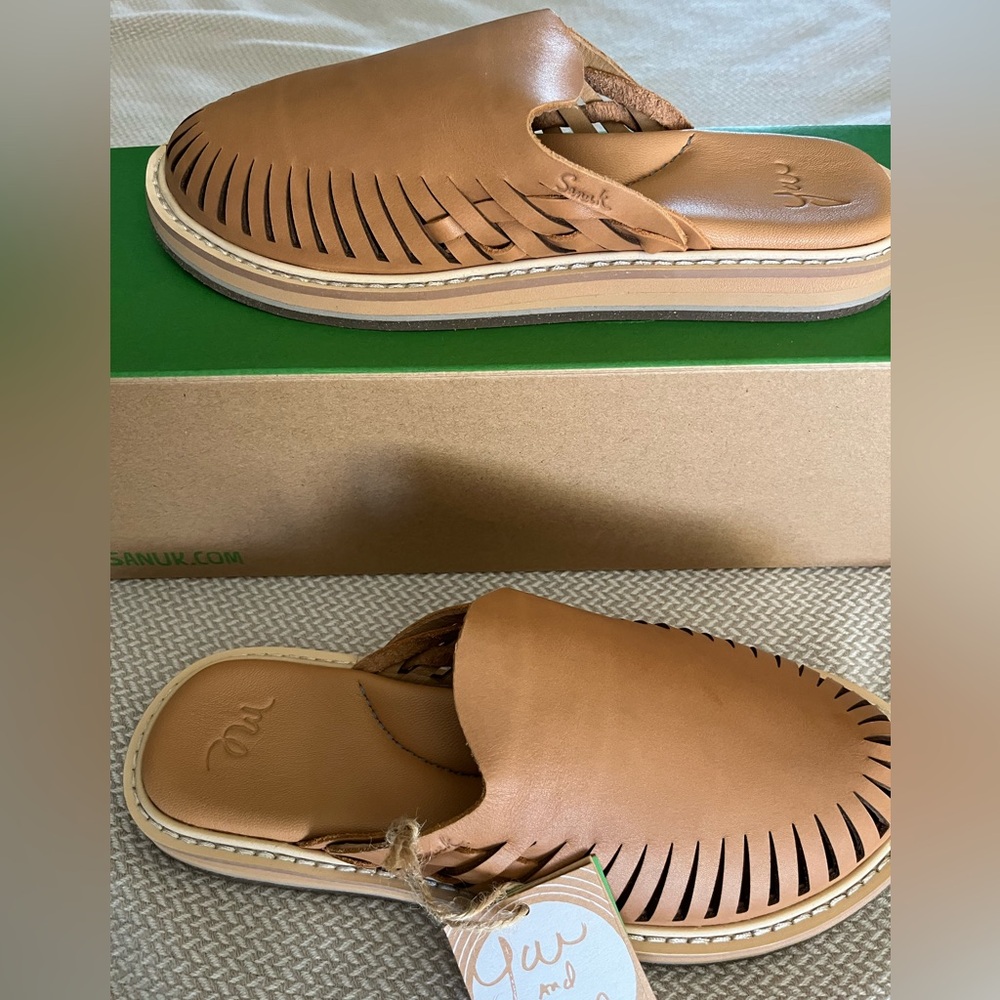 Sanuk You Huarache Sandals - Women's Tan Size 7
